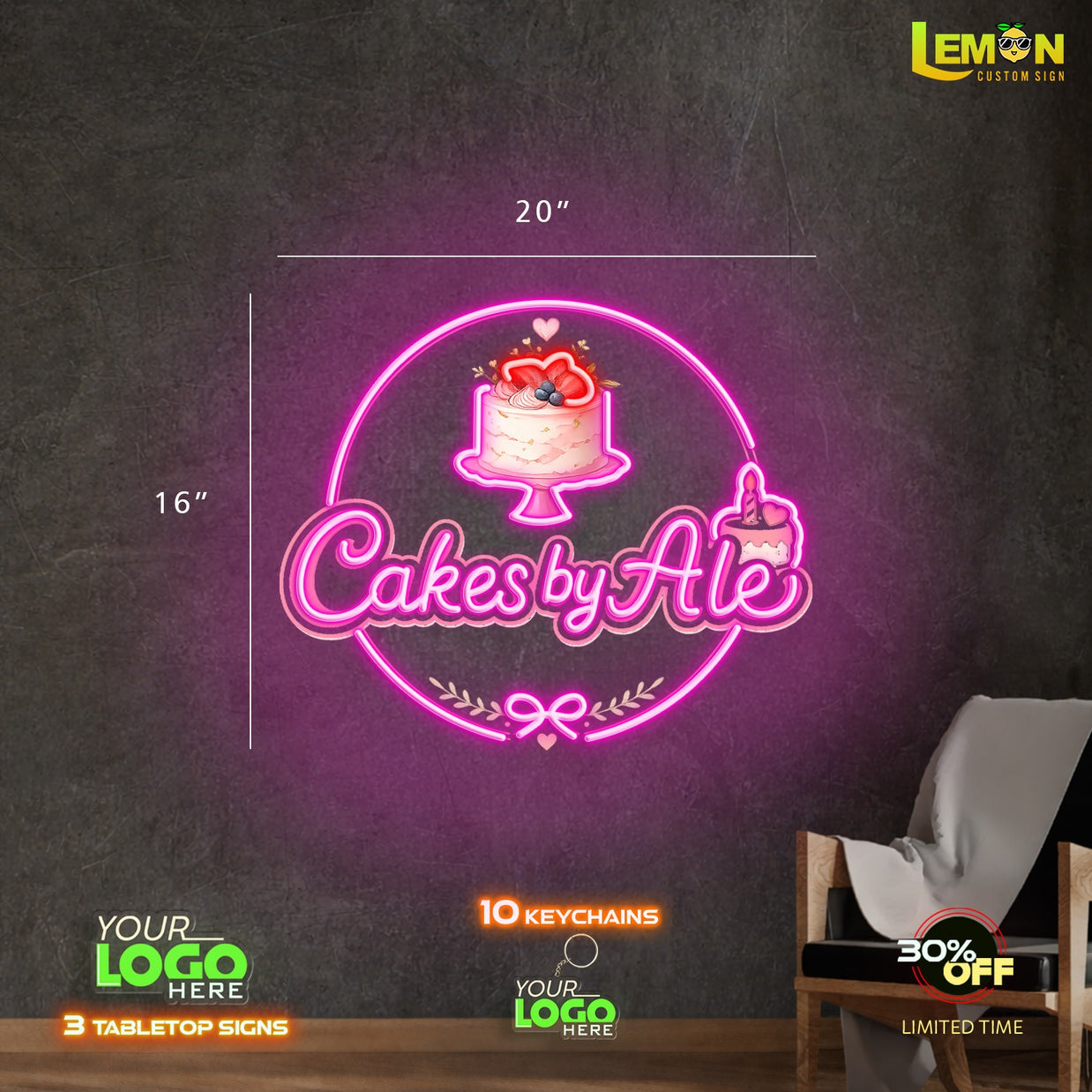 Cakes by ale | LED NEON SIGN