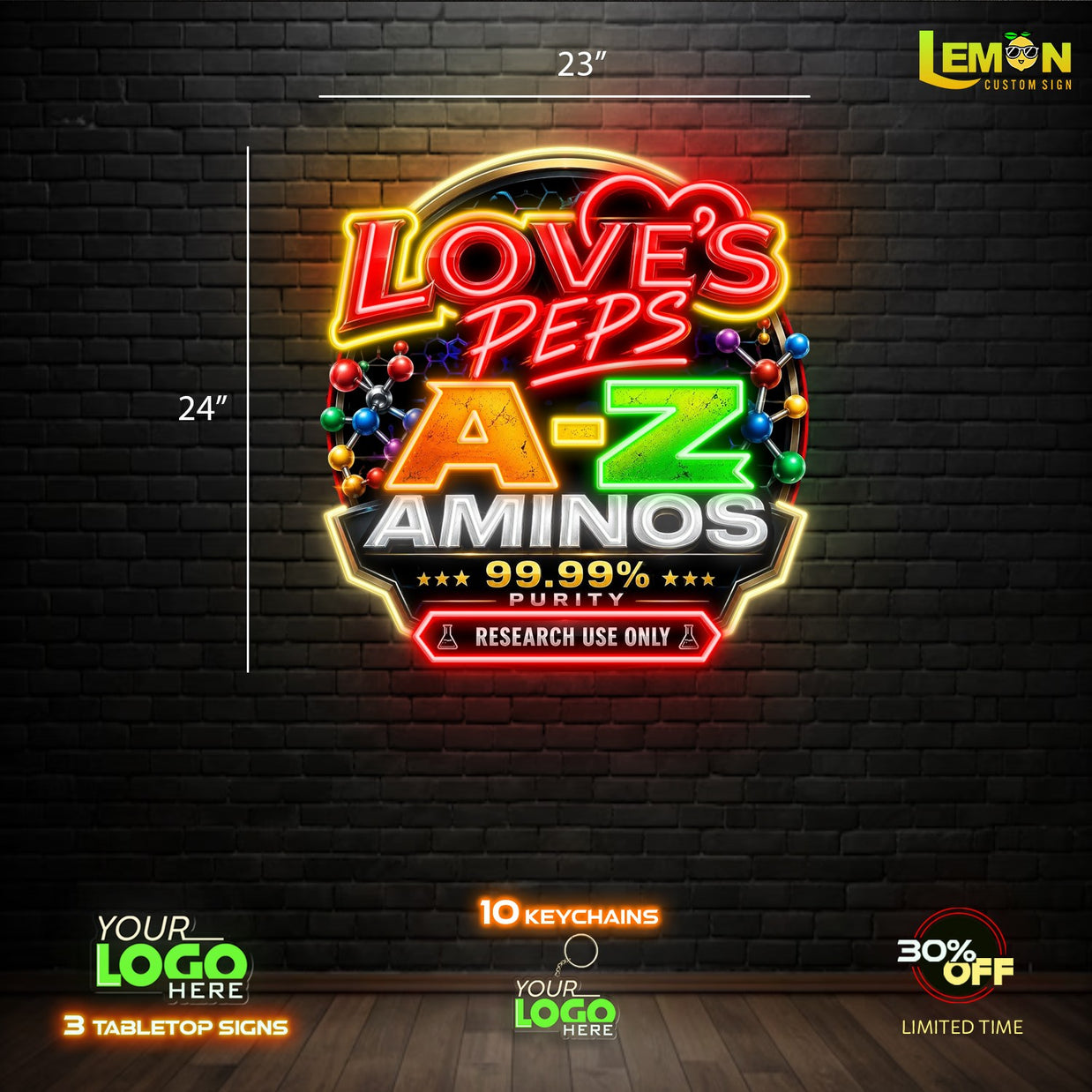 LOVE'S PEPS | LED NEON SIGN
