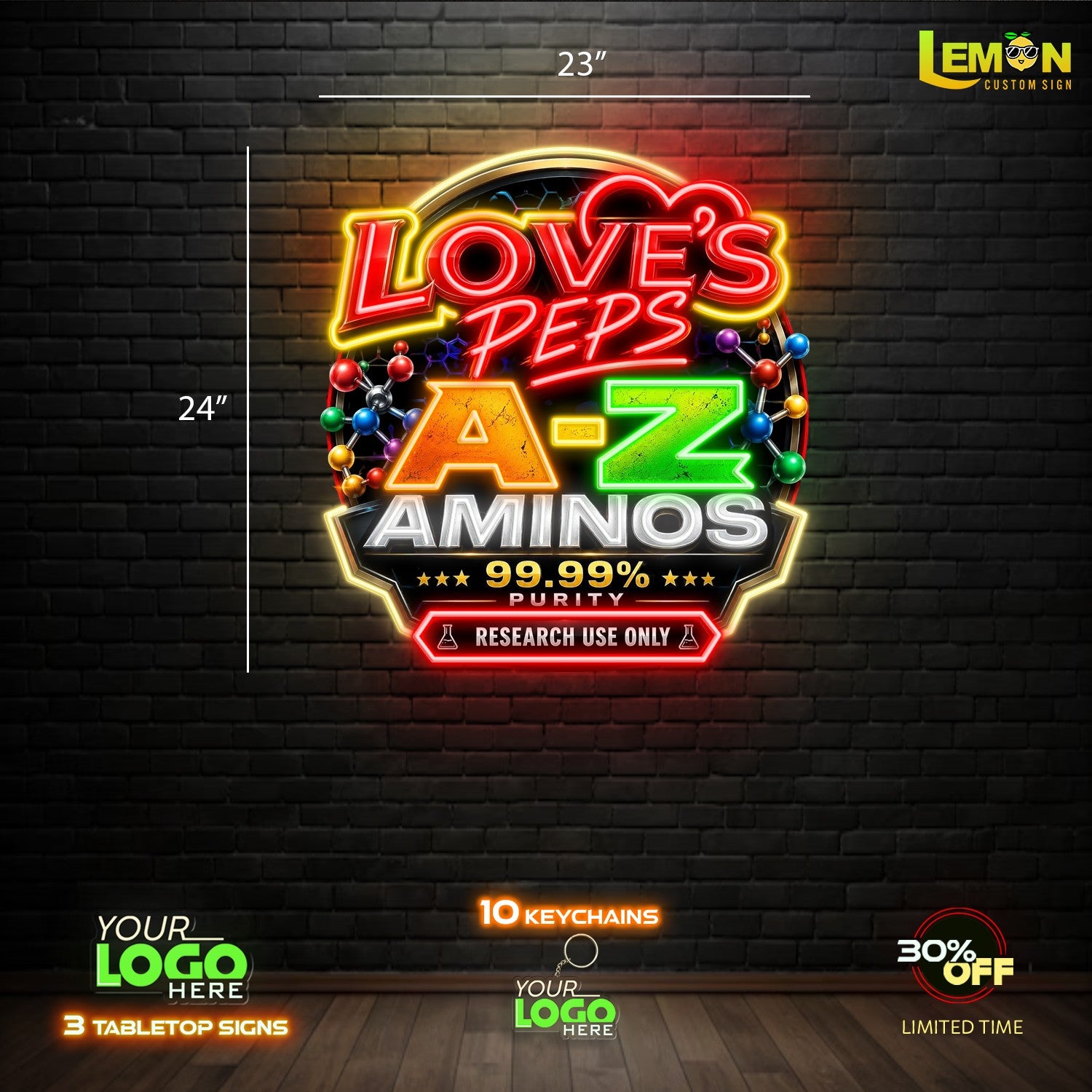 LOVE'S PEPS | LED NEON SIGN