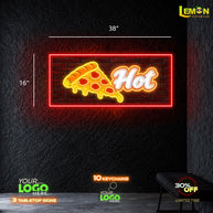 Carmel Corn Sign and 2 Piza Signs| LED NEON SIGN (3 Signs)