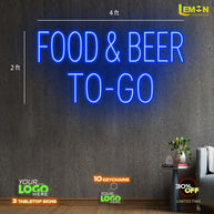 FOOD & BEER TO GO | LED NEON SIGN