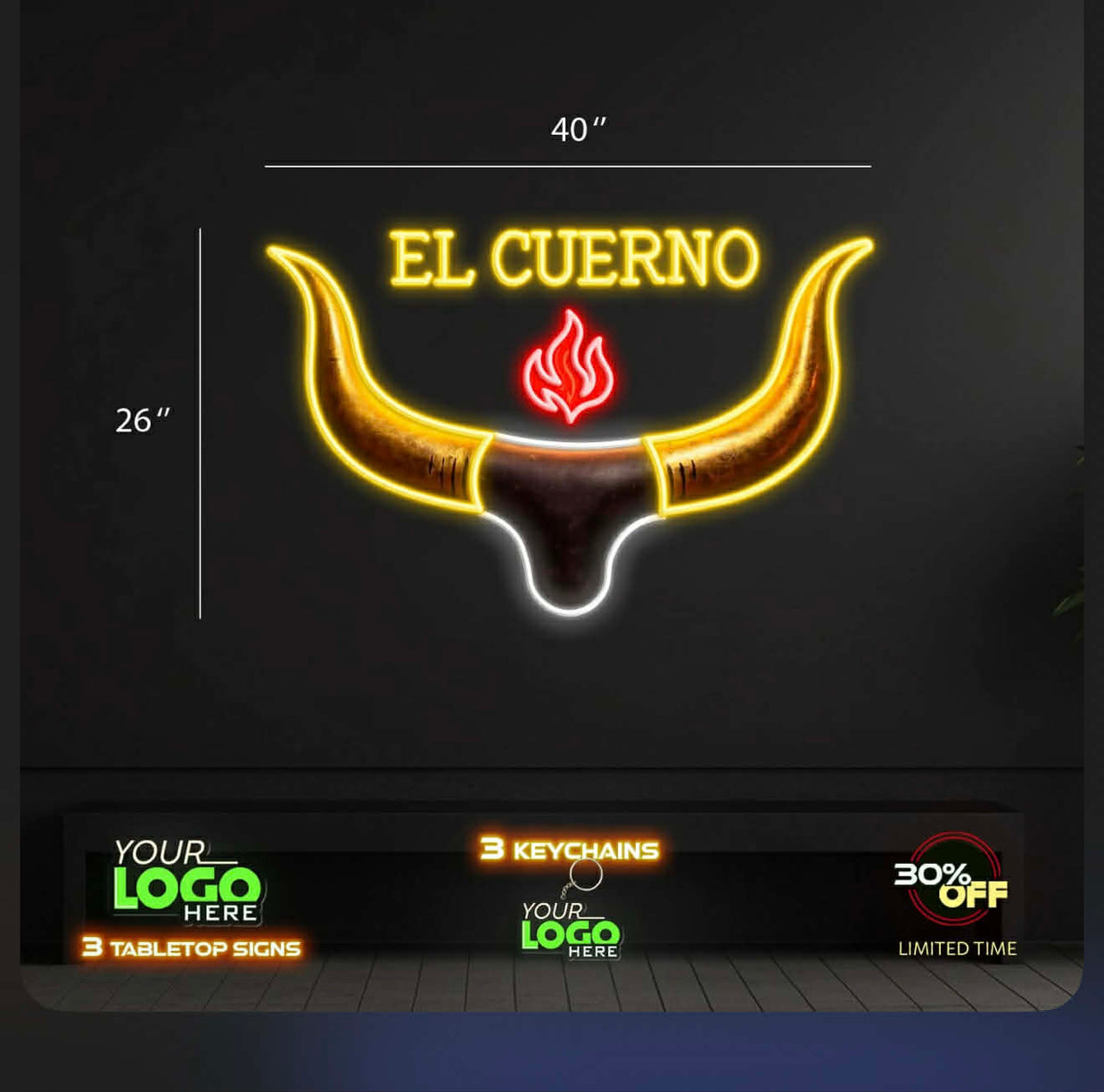 EL CUERNO | LED NEON SIGN