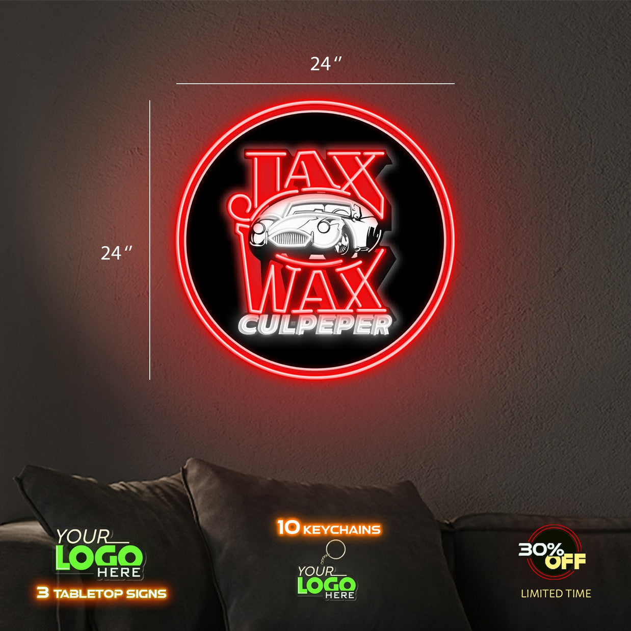 Jax Wax | LED NEON SIGN