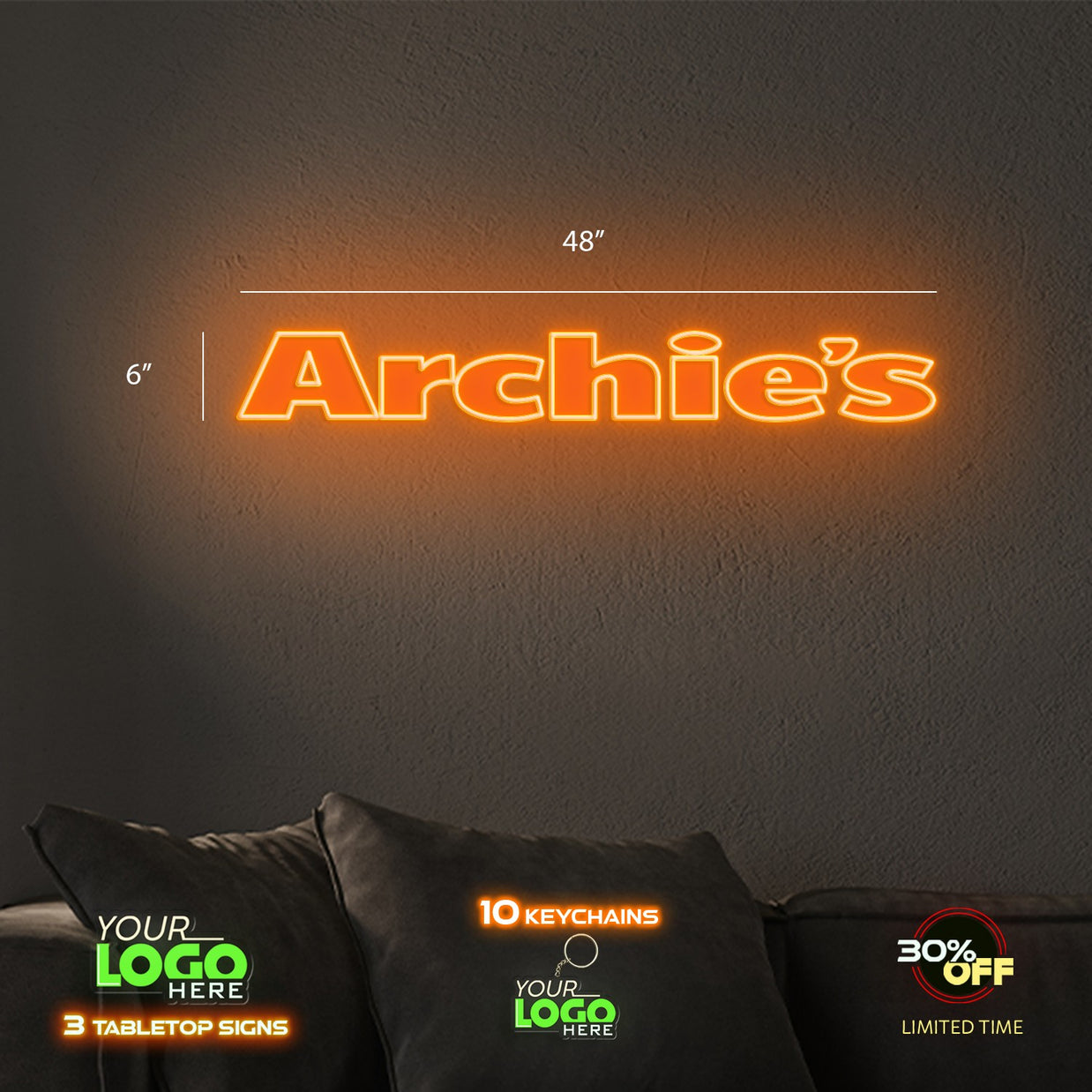 Archie's | LED NEON SIGN (2 SIGNS)