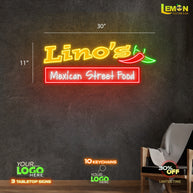 Lino's Mexican Street Food | LED NEON SIGN