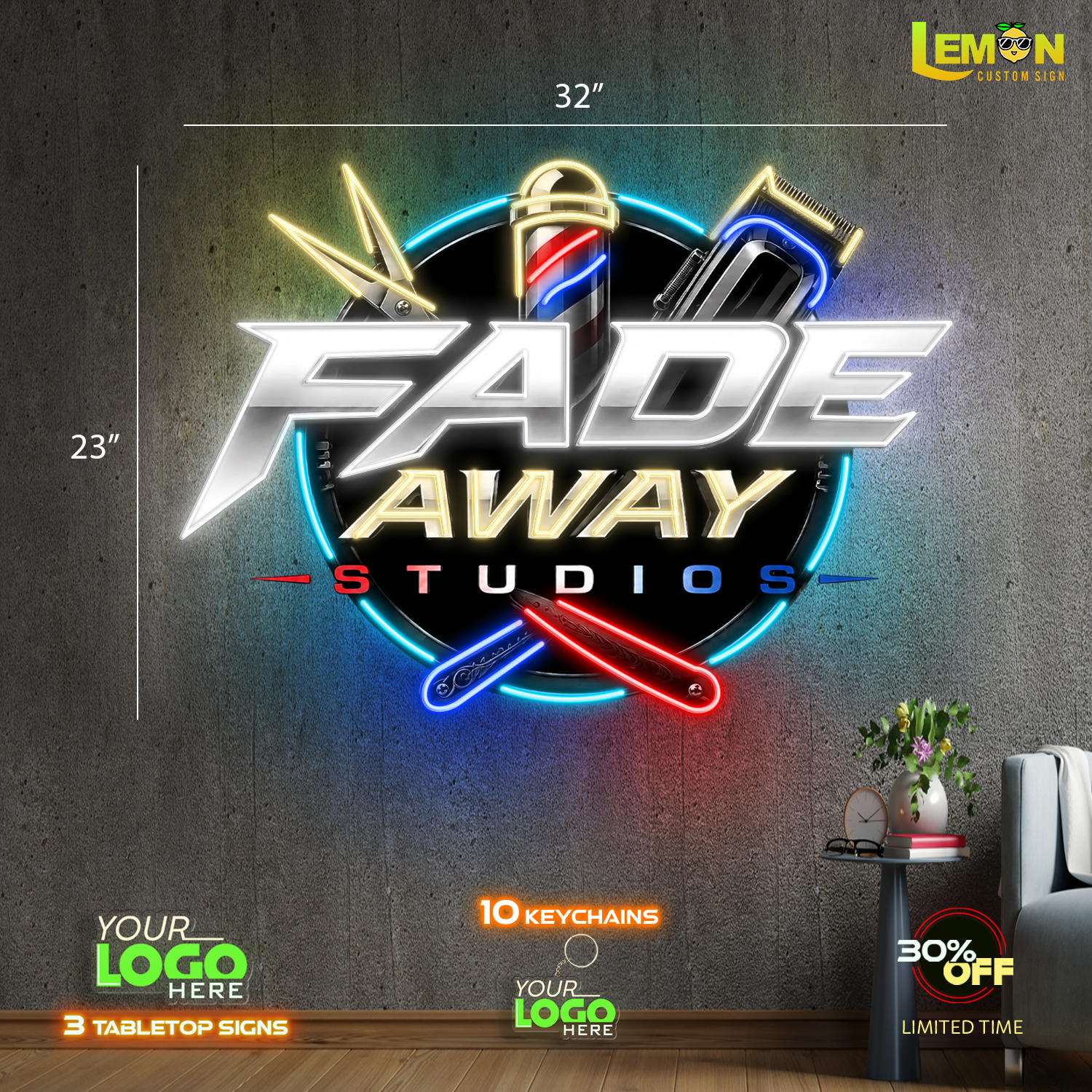 FADE AWAY STUDOS | LED NEON SIGN