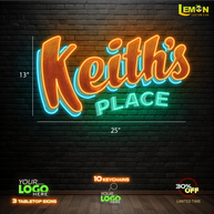 Keith's Place | LED NEON SIGN