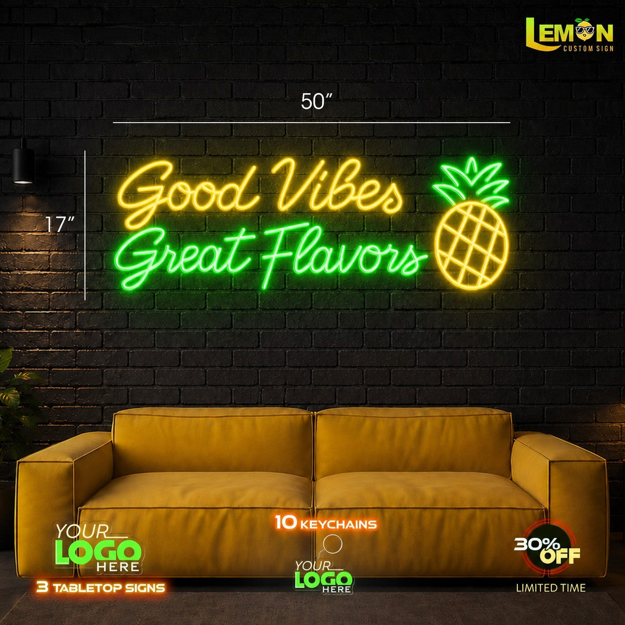 Good Vibes Good Flavors | LED NEON SIGN