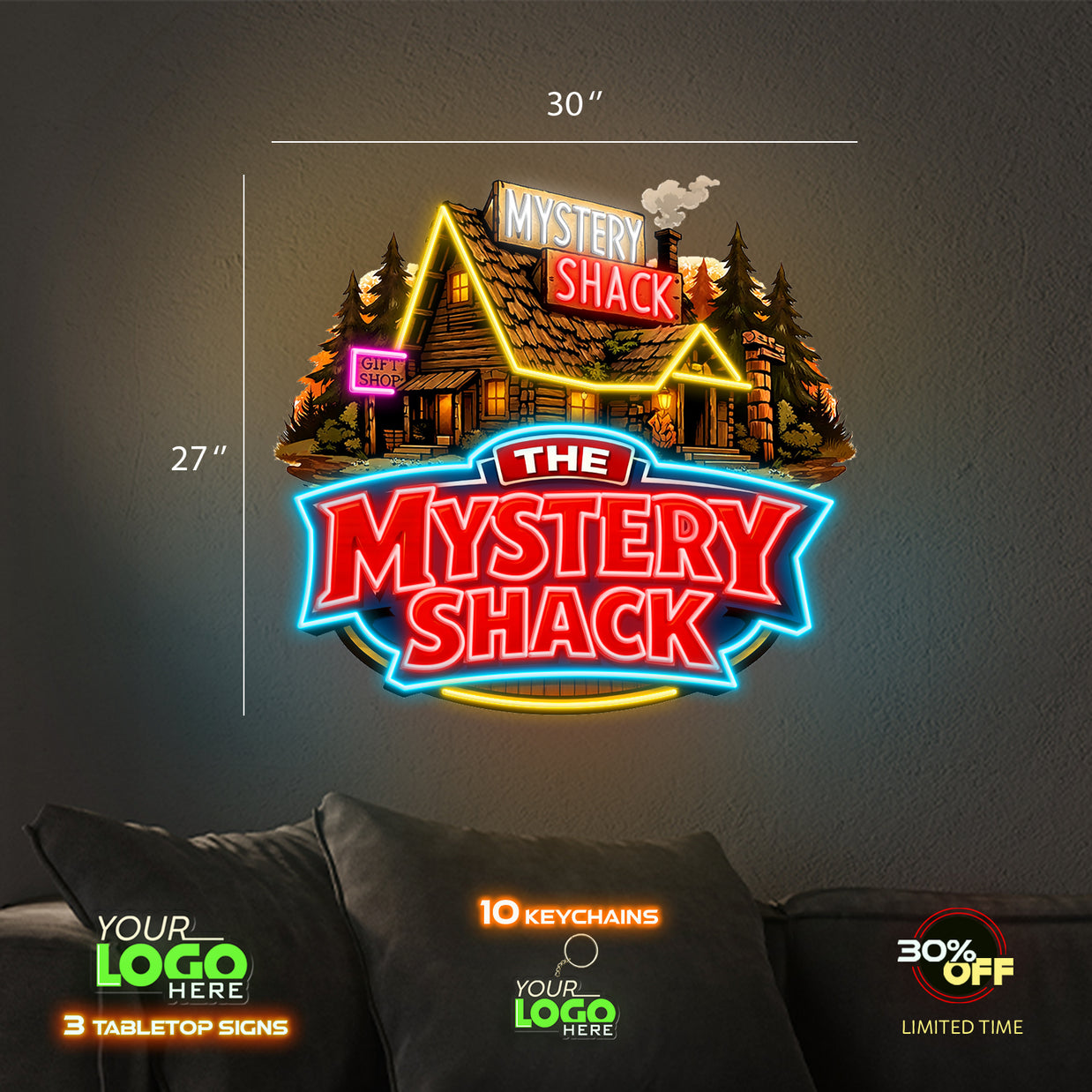 The Mystery Shack | LED NEON SIGN