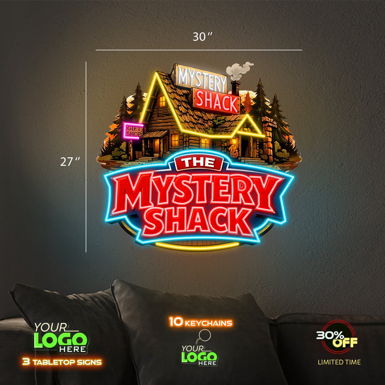 The Mystery Shack | LED NEON SIGN