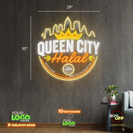 QUEEN CITY HALAL | LED NEON SIGN