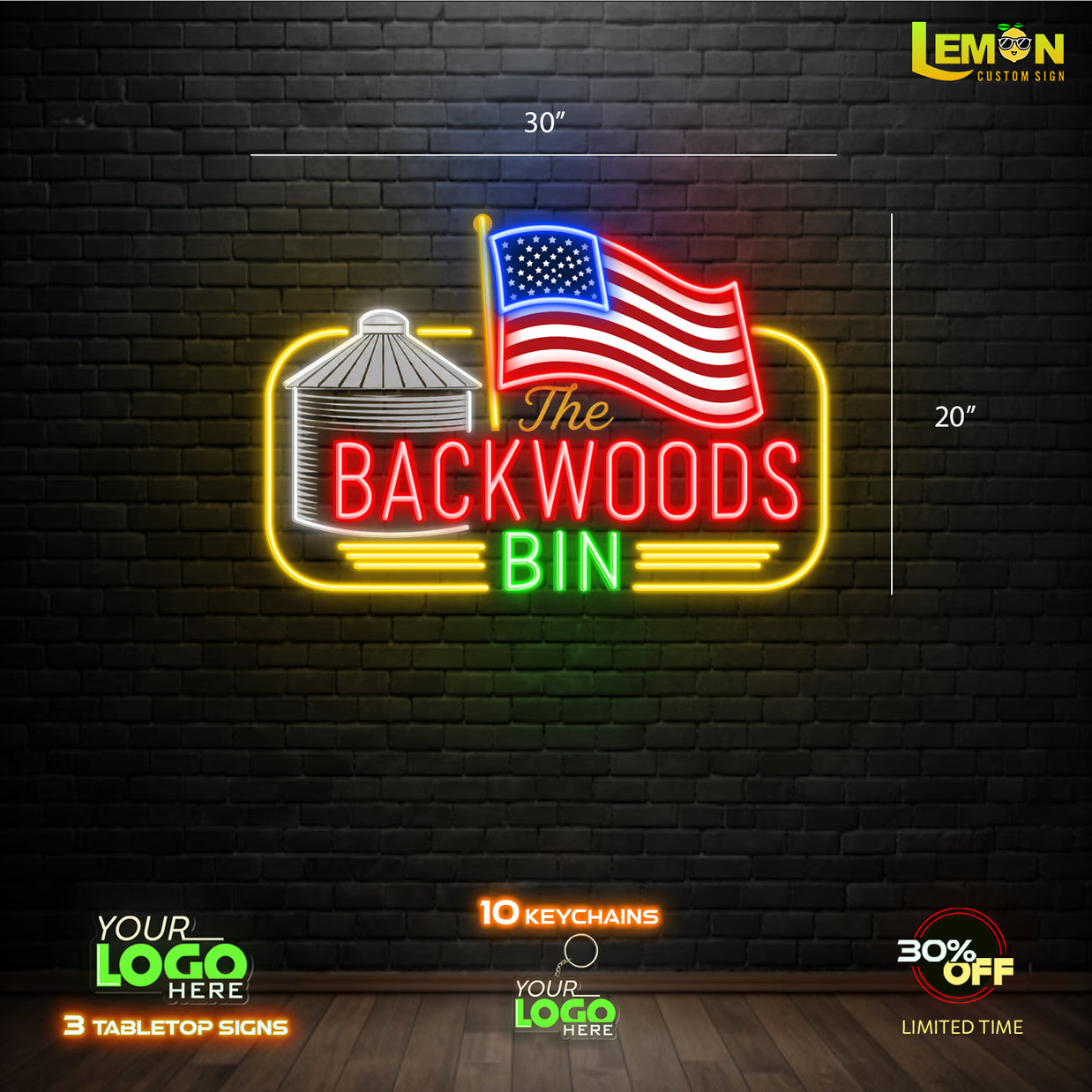 BACKWOODS BIN  | LED NEON SIGN