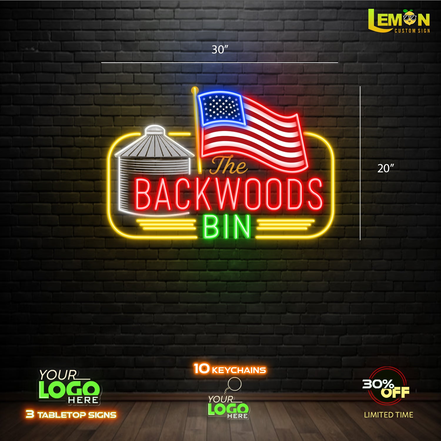 BACKWOODS BIN  | LED NEON SIGN