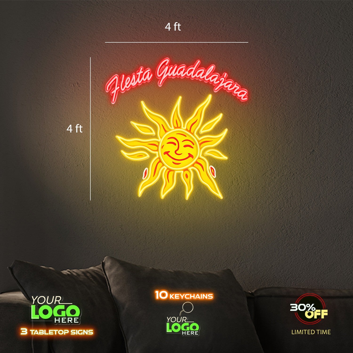 Flesta Guadaljara | LED NEON SIGN (Waterproof Sign)