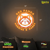 RED PANDA HOBBIES & GAMES | LED NEON SIGN