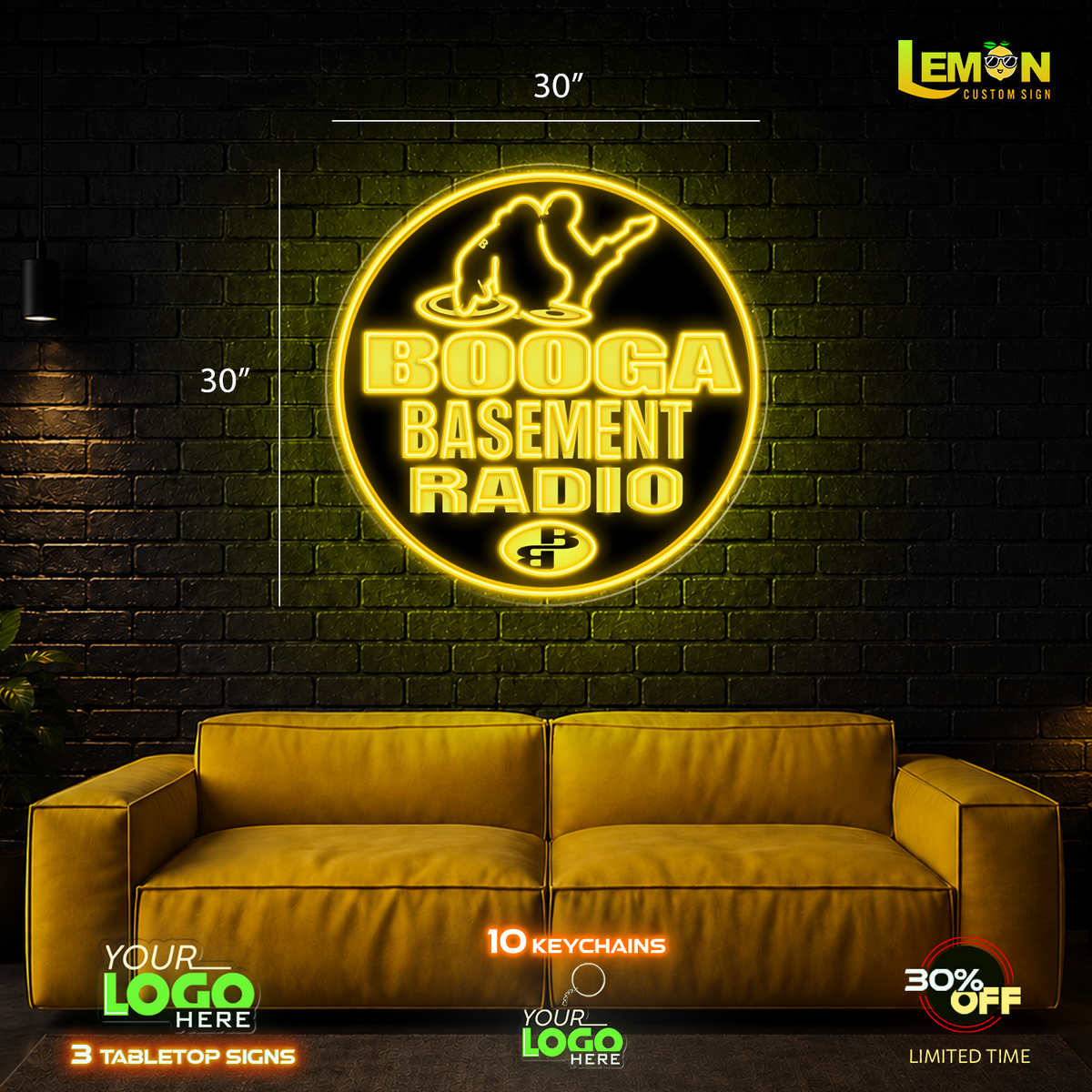 RNB & BOOGA | Led Neon Sign (RGB LED - 2 SIGNS)