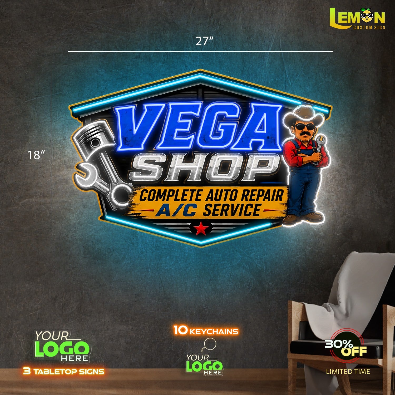 VEGA SHOP | LED NEON SIGN