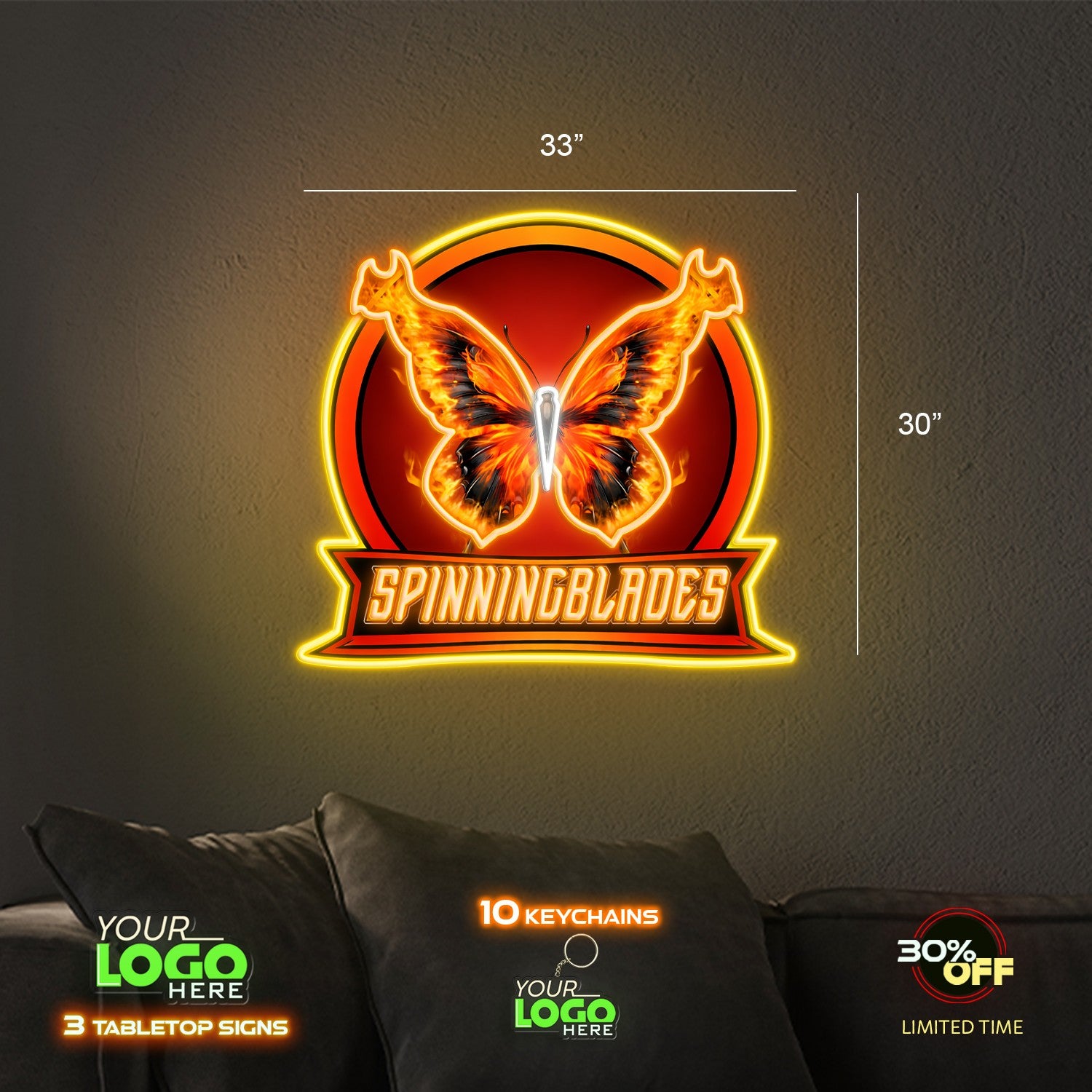 SPINNINGBLADES | LED NEON SIGN