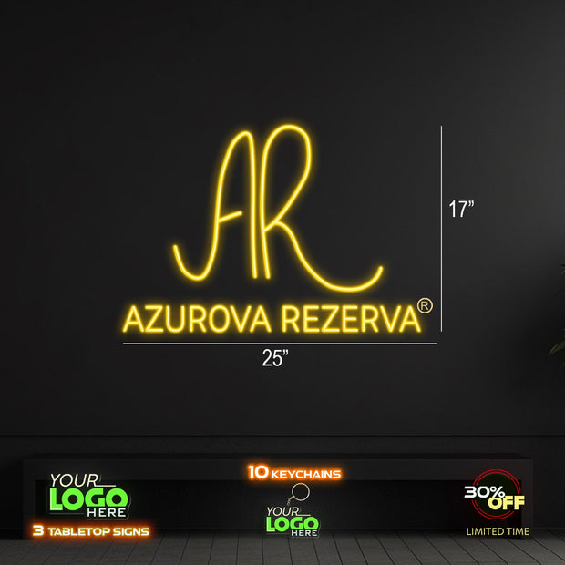 AZUROVA REZERVA | LED SIGN