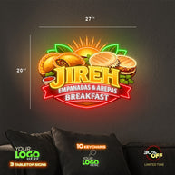 JIREH Enmpanadas And Arepas | LED NEON SIGN