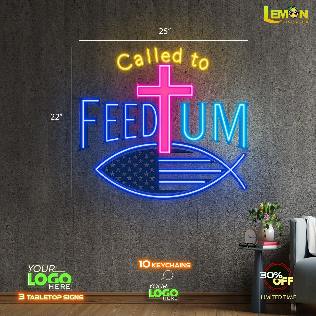 CALL TO FEED UM | LED NEON SIGN