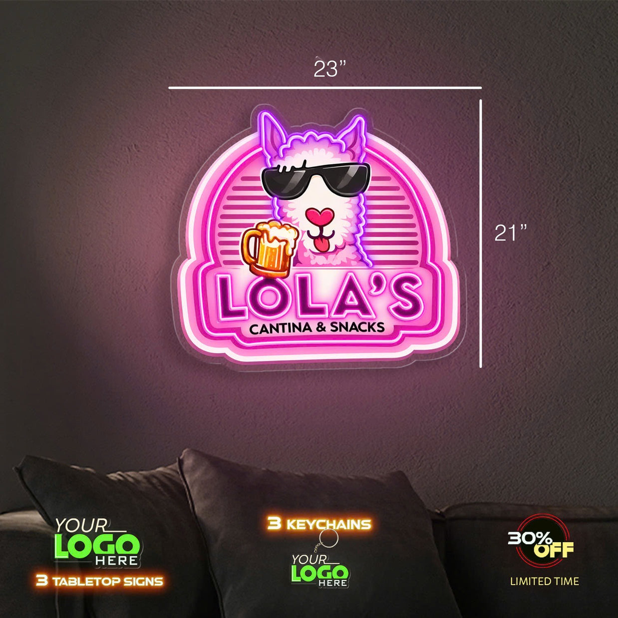 LOLA'S | LED NEON SIGN (2 SIGNS)