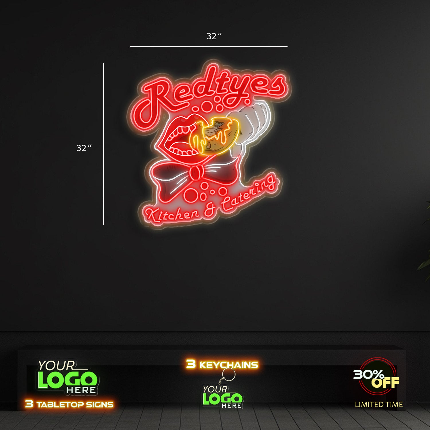 Redtyes Kitchen & Catering | LED NEON SIGN