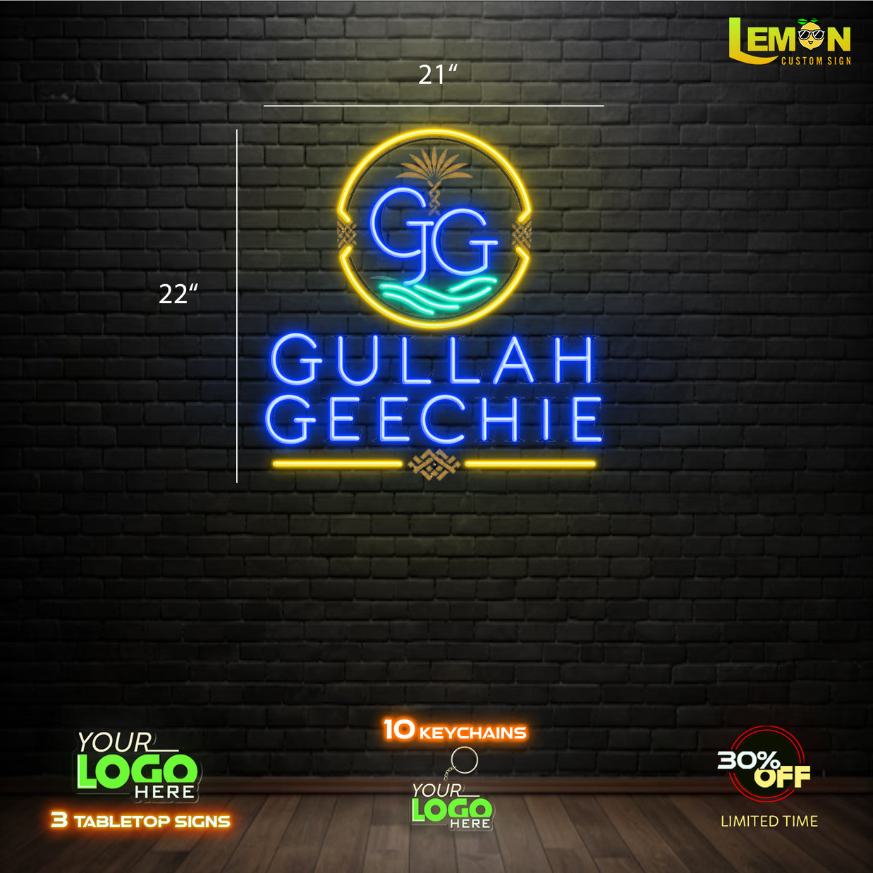 GULLAH GEECHIE | LED NEON SIGN ( WATERPROOF SIGN)