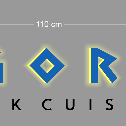 AGORA GREEK CUISINE (2 signs)