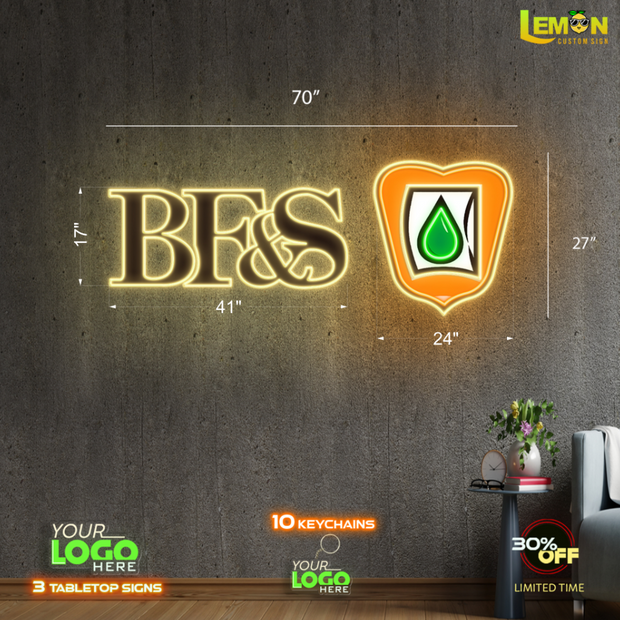 BF&S | LED NEON SIGN (OUTDOOR SIGN)