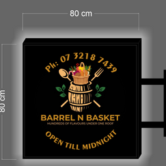 BARREL N BASKET| ILLUMINATED BLADE  SIGN1