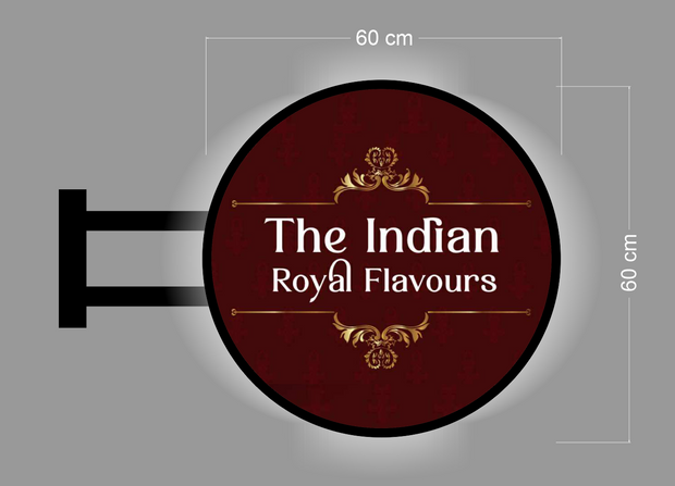 THE INDIAN ROYAL FLAVOURS | ILLUMINATED BLADE SIGN 2