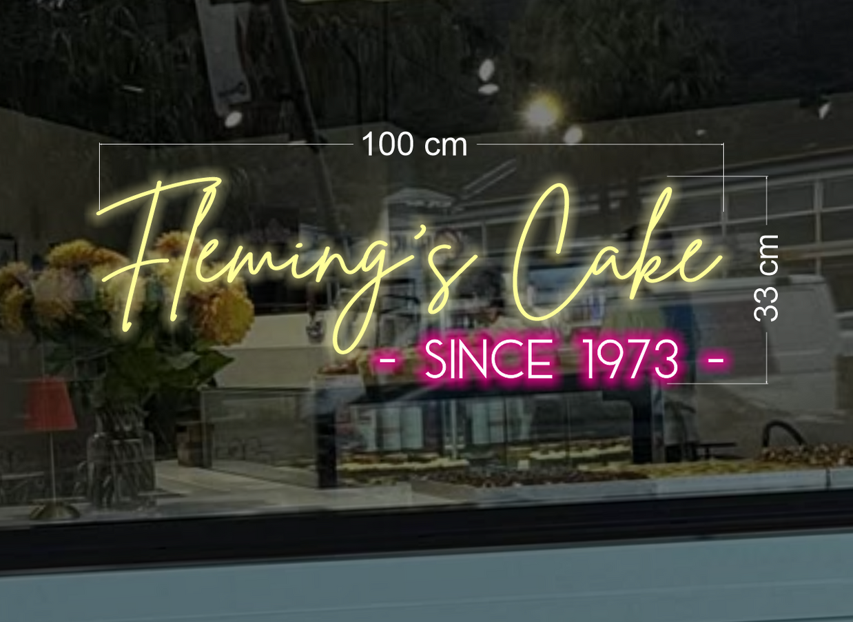 Fleming’s cakes | LED neon sign