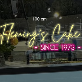 Fleming’s cakes | LED neon sign