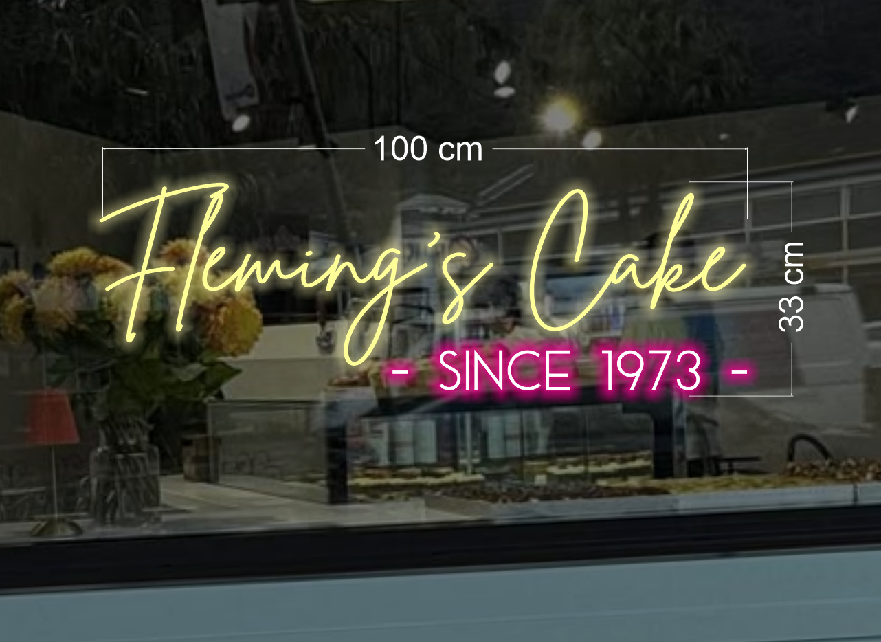 Fleming’s cakes | LED neon sign