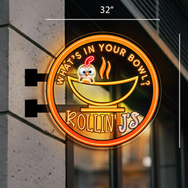 ROLLIN'S J'S | Led Neon Sign ( OUTDOOR SIGN)
