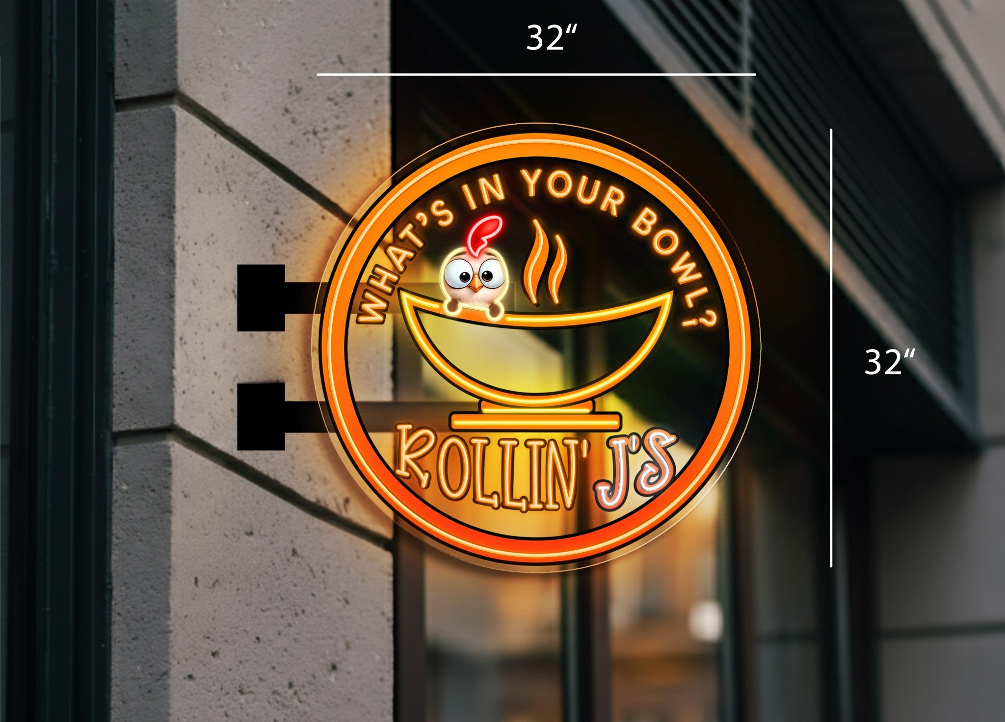 ROLLIN'S J'S | Led Neon Sign ( OUTDOOR SIGN)