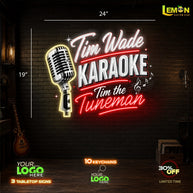 TIM WADE KARAOKE | LED NEON SIGN