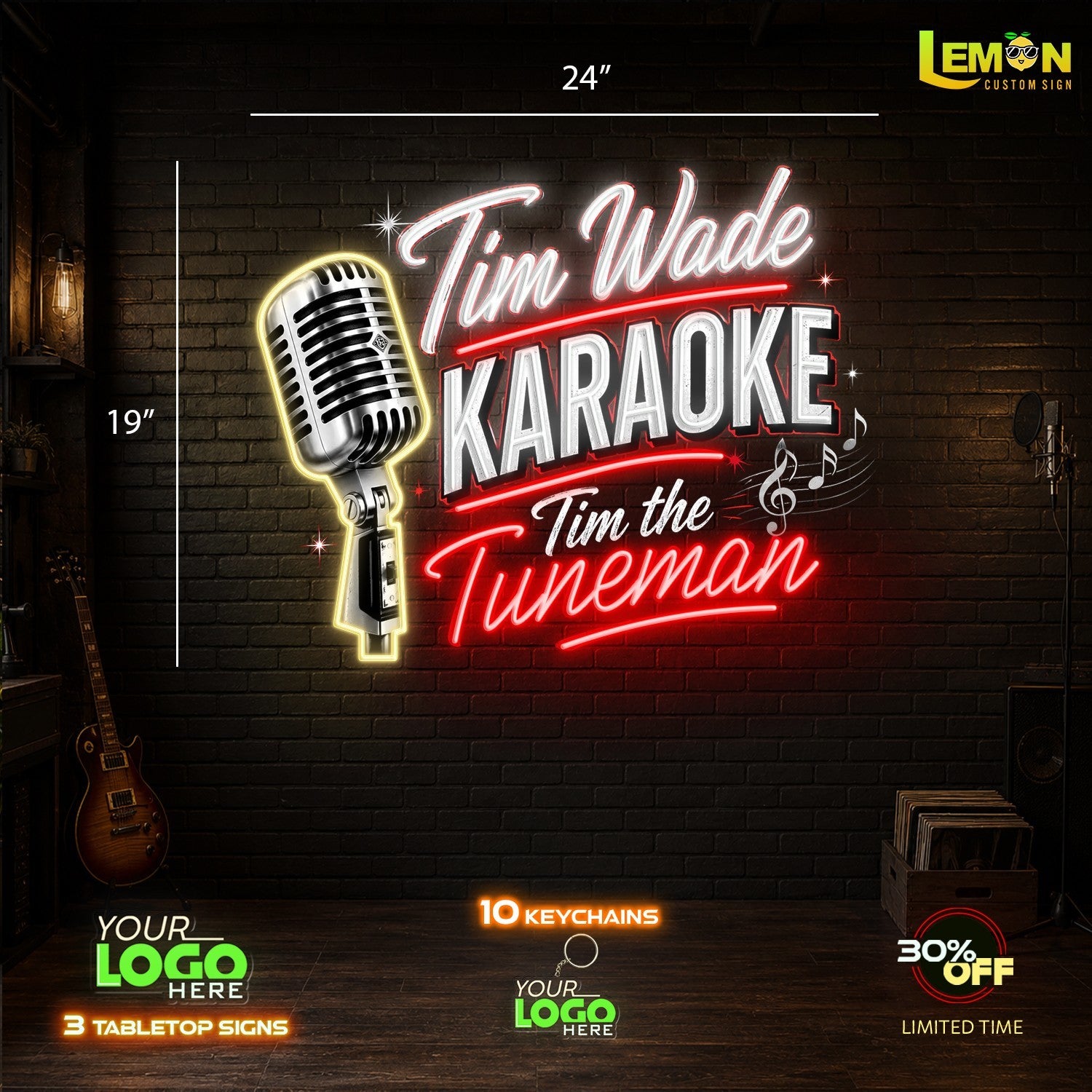 TIM WADE KARAOKE | LED NEON SIGN