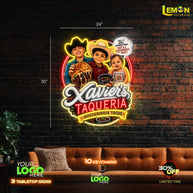 Xavier's TAQUERIA | LED NEON SIGN