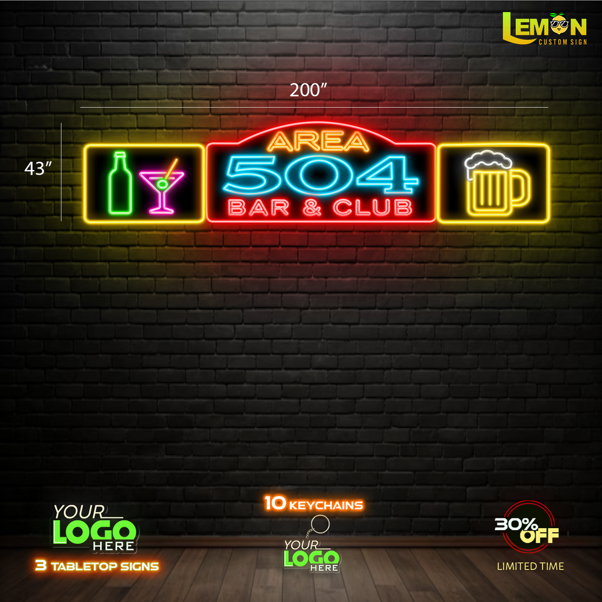 AREA 504 BAR & CLUB | LED NEON SIGN