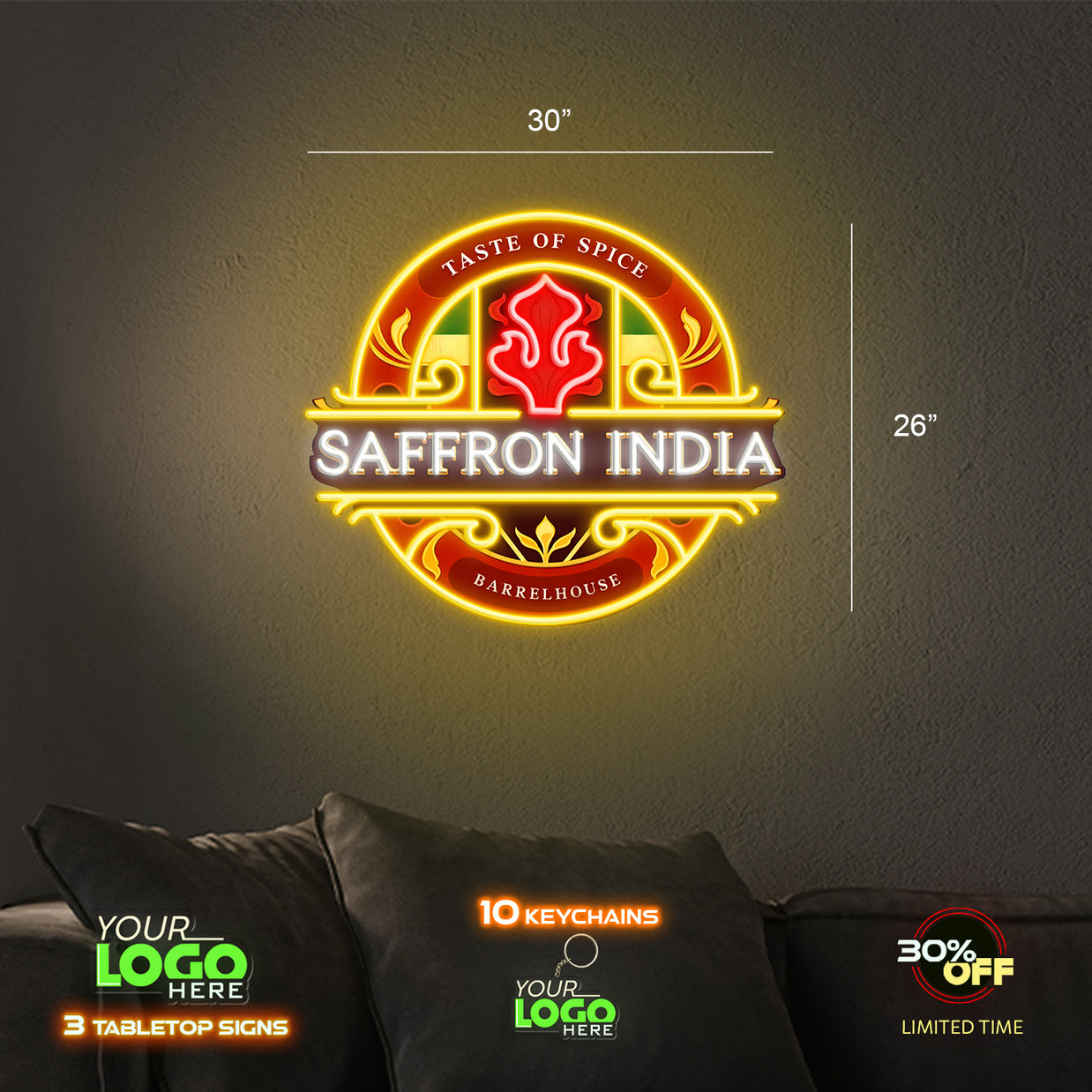 SAFFRON INDIA | LED NEON SIGN