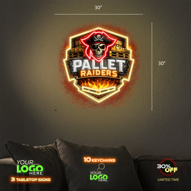 PALLET RAIDERS | LED NEON SIGN