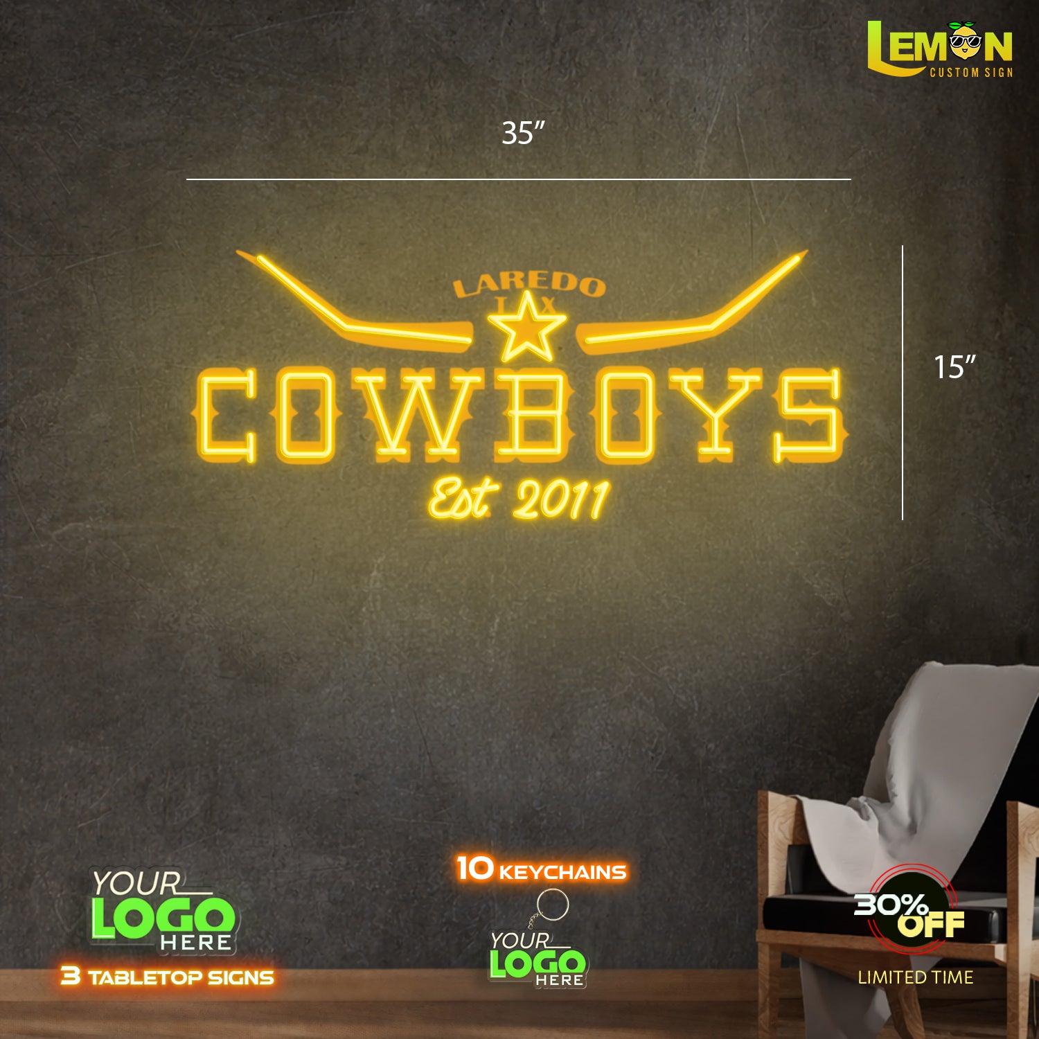 COWBOYS | LED NEON SIGN