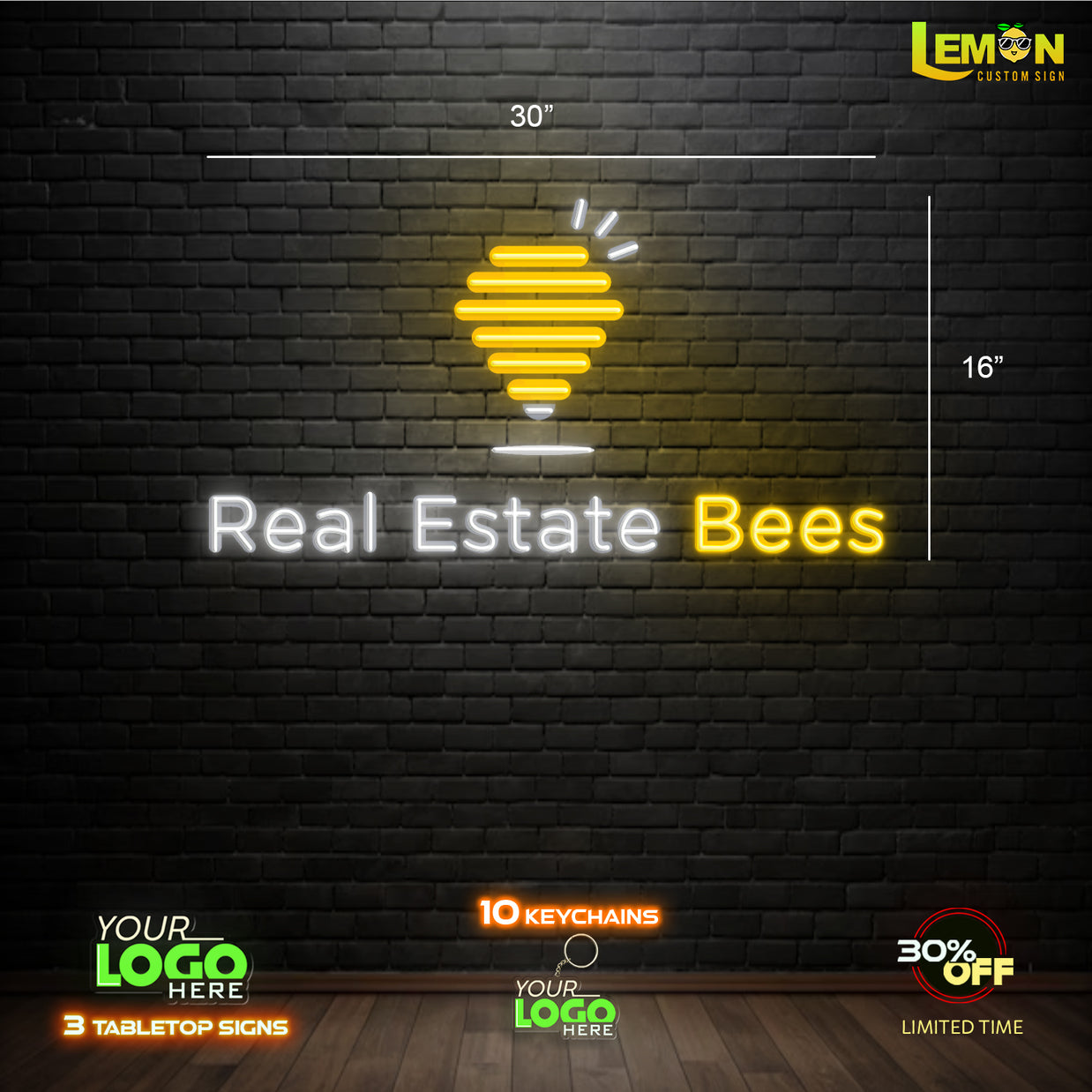 REAL ESTATE BEES | LED NEON SIGN