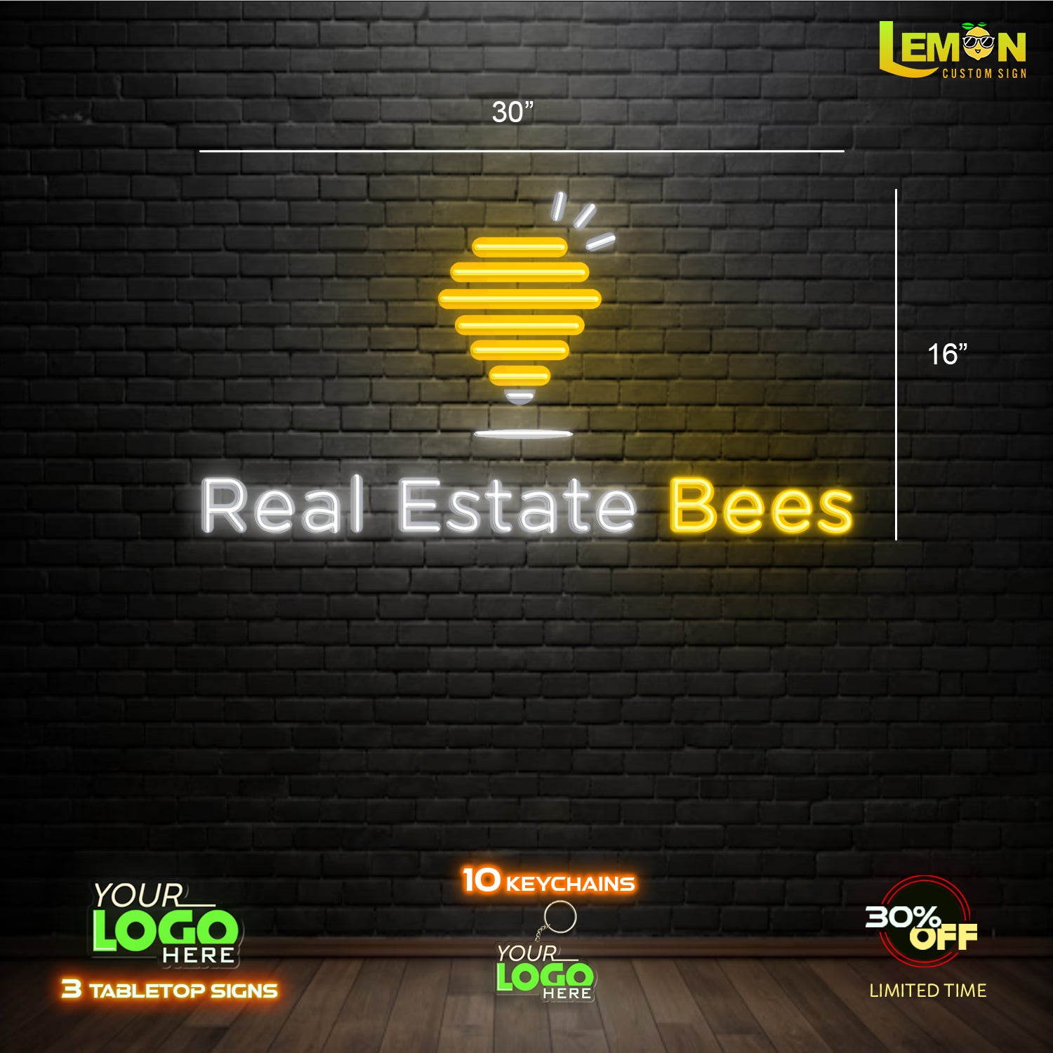 REAL ESTATE BEES | LED NEON SIGN