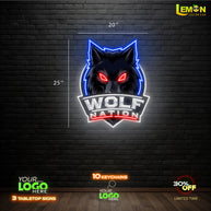 WOLF NATION | LED NEON SIGN