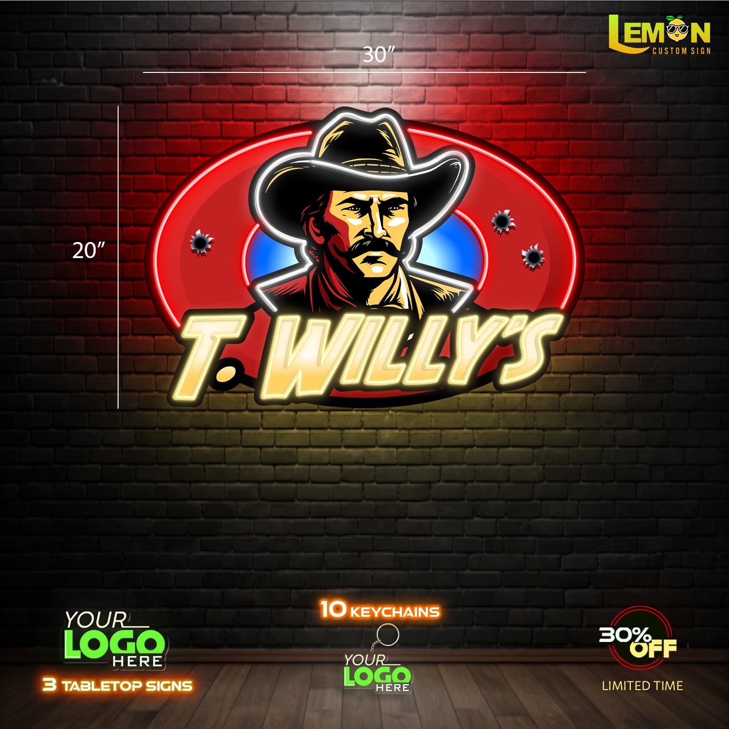 T WILLY'S| LED NEON SIGN
