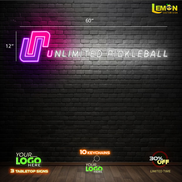 UNLIMITED PICKLEBALL | LED NEON SIGN