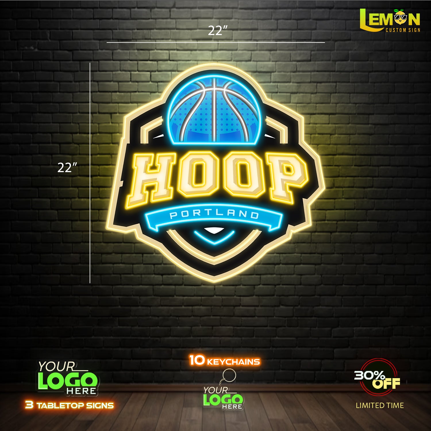 HOOP PORTLAND | LED NEON SIGN